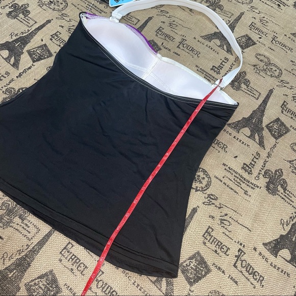 ZeroXposur NWT! Grape/Gray/Black/White Tankini Size 12 - Picture 10 of 10